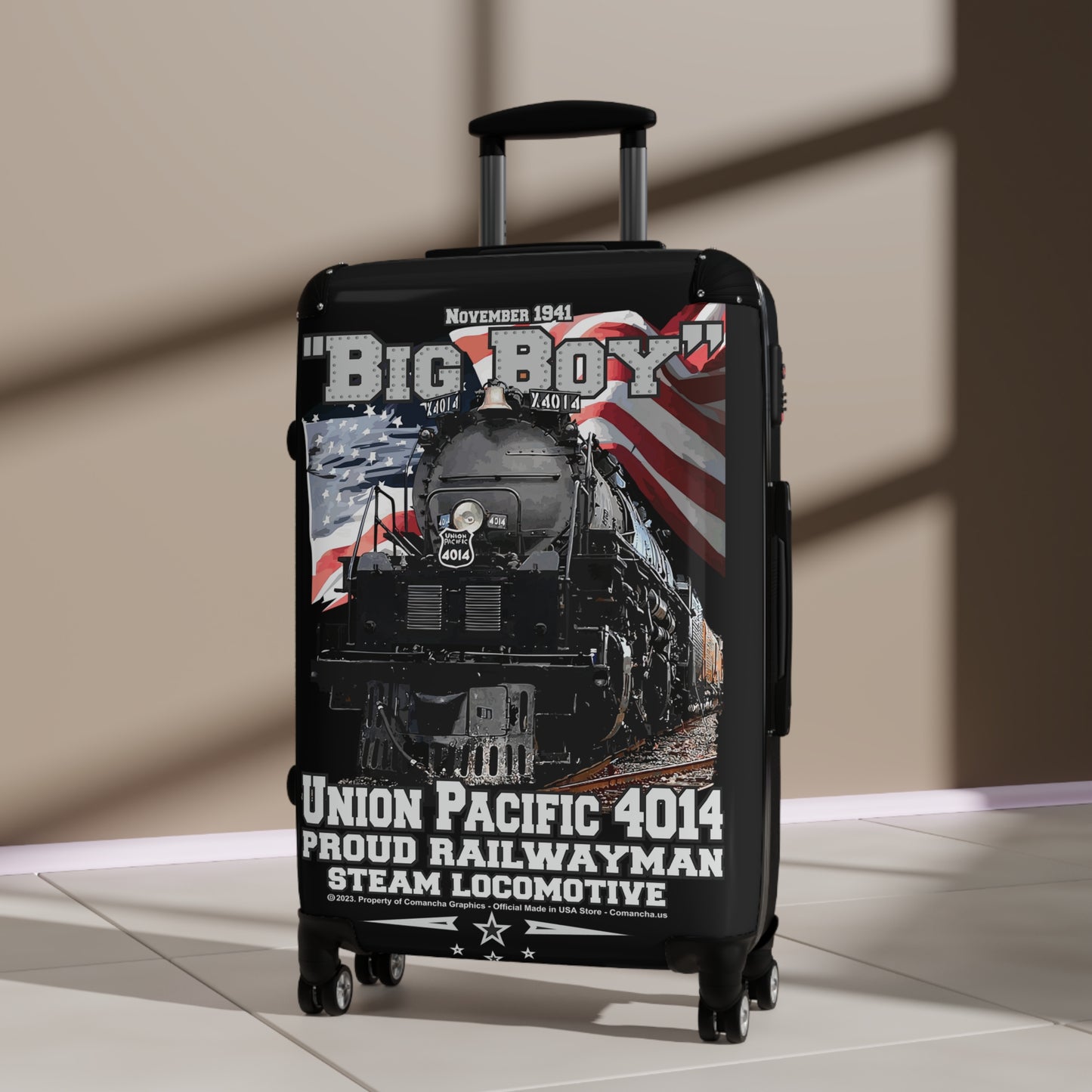 Union Pacific 4014 Steam locomotive Suitcase