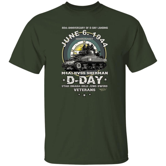 D-DAY M4A1 HVSS SHERMAN T-shirt