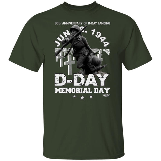 D-DAY Memorial Day T-Shirt, D-DAY, Memorial Day T-Shirt,vegterans day,t-shirt,80th anniversary of D-day Landing T-shirt,Comancha, Print Method: DIGISOFT,