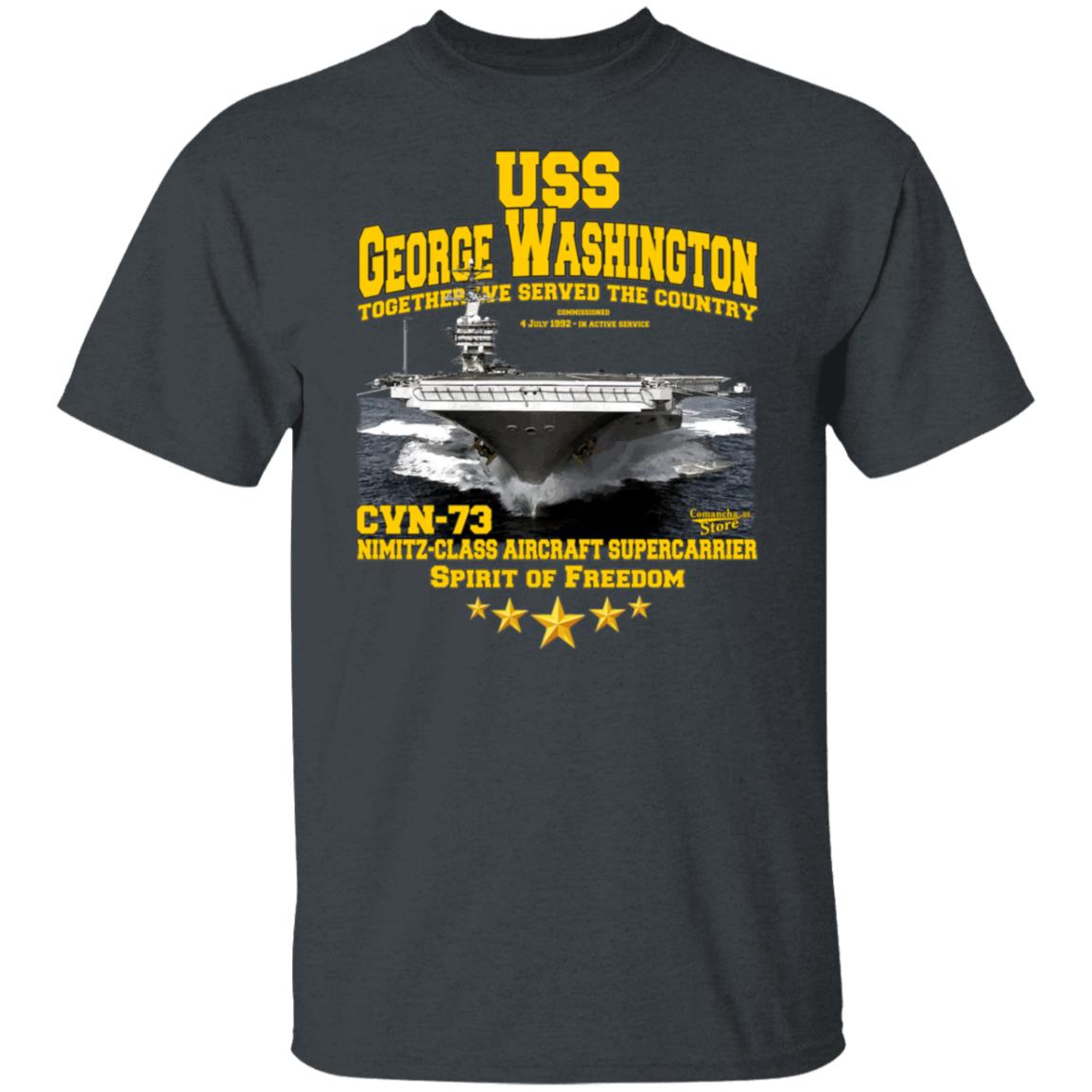 U.S.S. George Washington CVN-73 supercarrier t-shirt