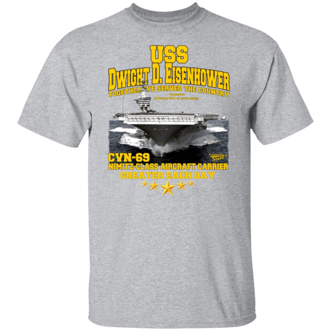 U.S.S. Dwight D.Eisenhower CVN-69 Supercarrier T-shirt