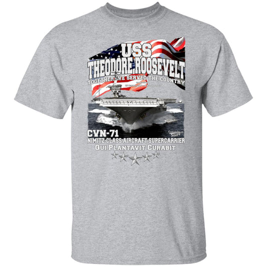 USS Theodore Roosevelt CVN-71 supercarrier t-shirt