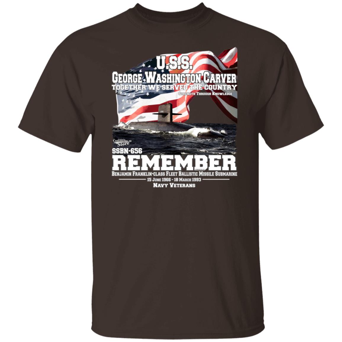 USS GEORGE WASHINGTON CRAVER SSBN-656 Submarine T-shirt