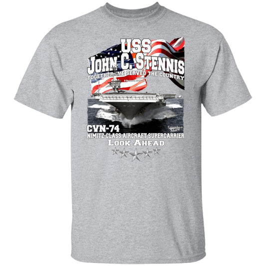 U.S.S. John C. Stennis CVN-74 supercarrier t-shirt