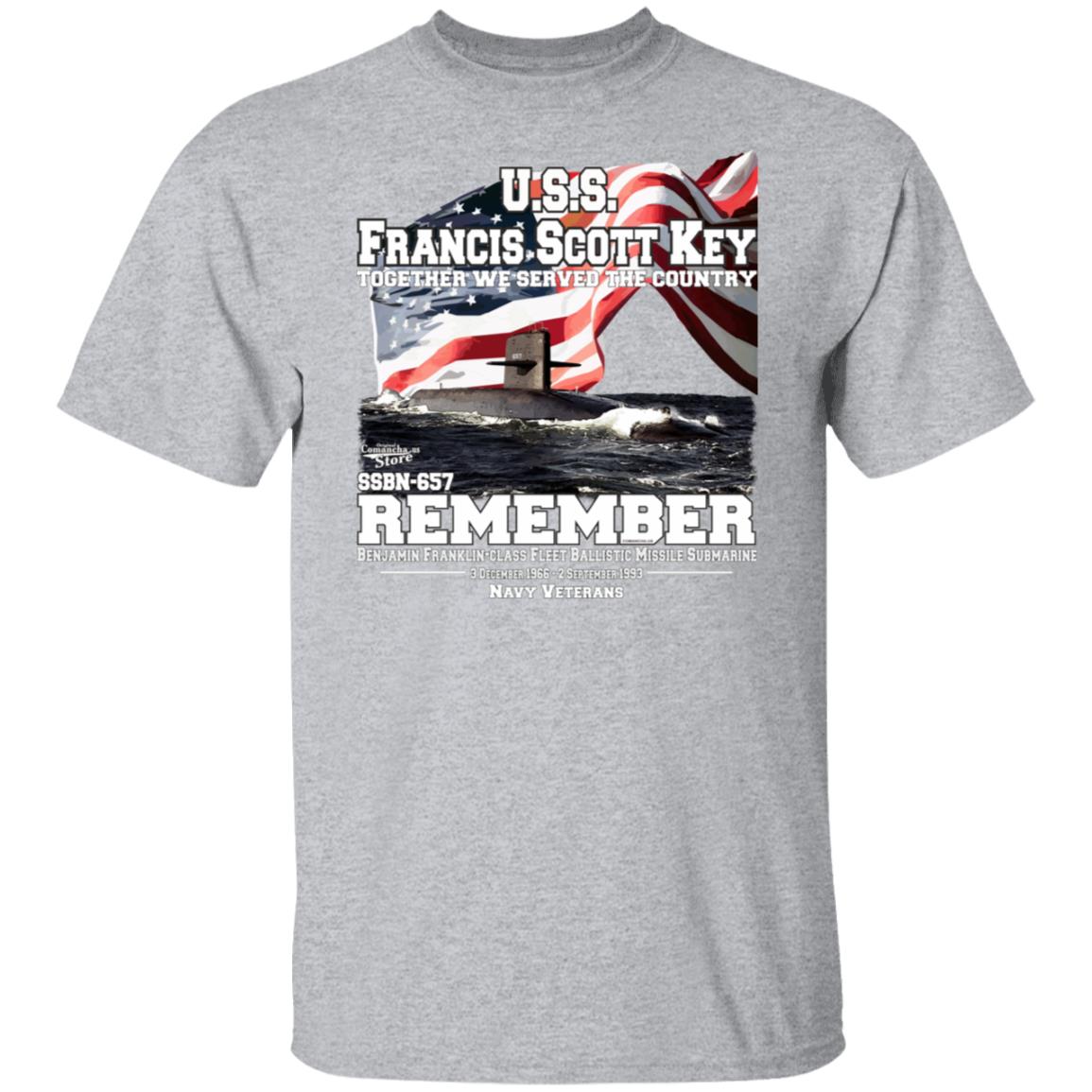 USS FRANCIS SCOTT KEY SSBN-657 Submarine T-shirt