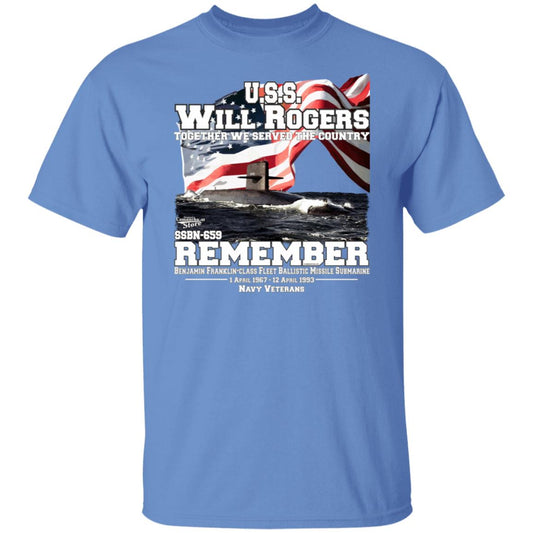 USS WILL ROGERS SSBN-659 Submarine T-shirt