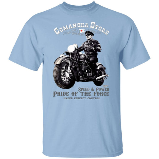 Speed and Power - Vintage Police Motorcycle T-Shirt