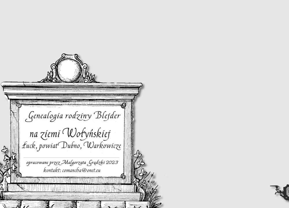 Drzewo genealogiczne rodziny Blejder Poster