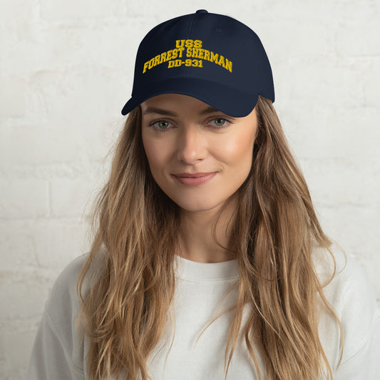 USS FORREST SHERMAN DD-931 Dad hat