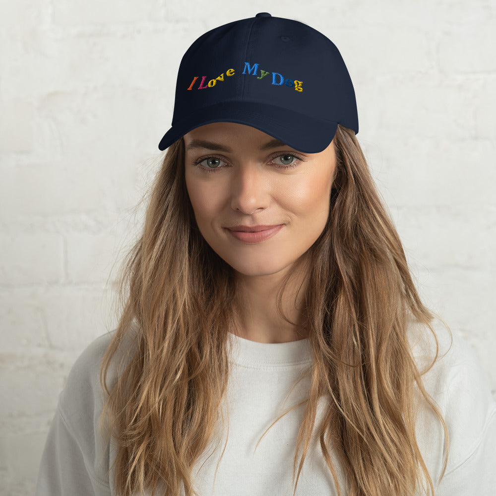 I Love My Dog Dad hat
