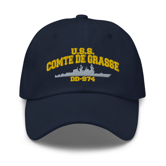 USS Comte de Grasse DD-974 Navy cap,