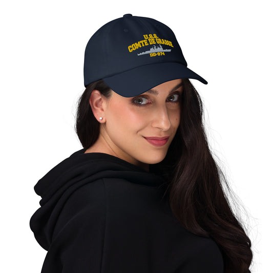 USS Comte de Grasse DD-974 Navy cap