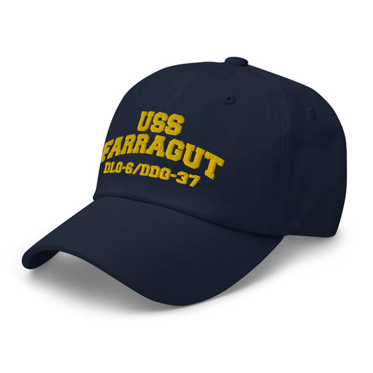 USS FARRAGUT DDG-37 Dad hat