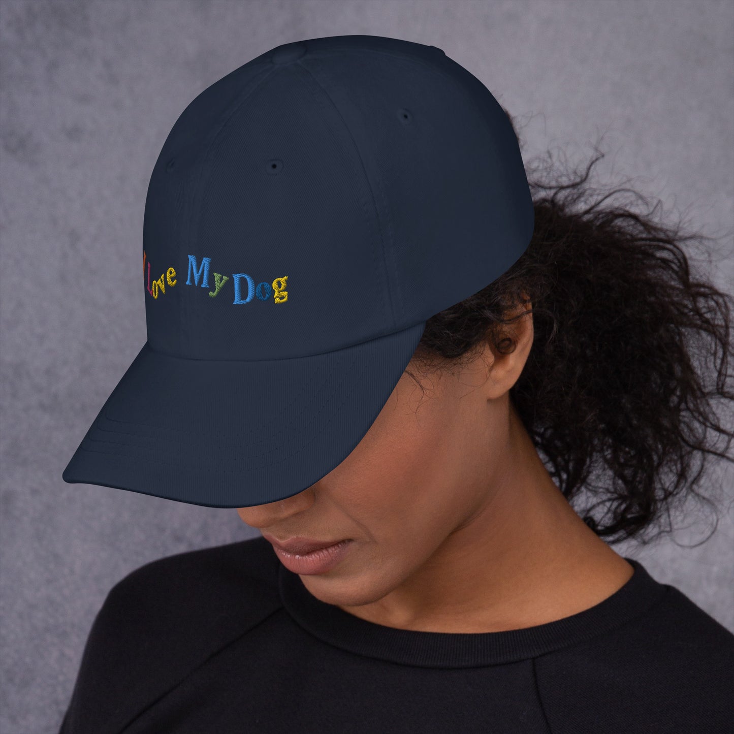I Love My Dog Dad hat