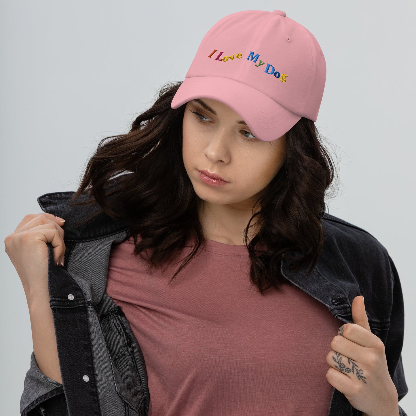 I Love My Dog Dad hat