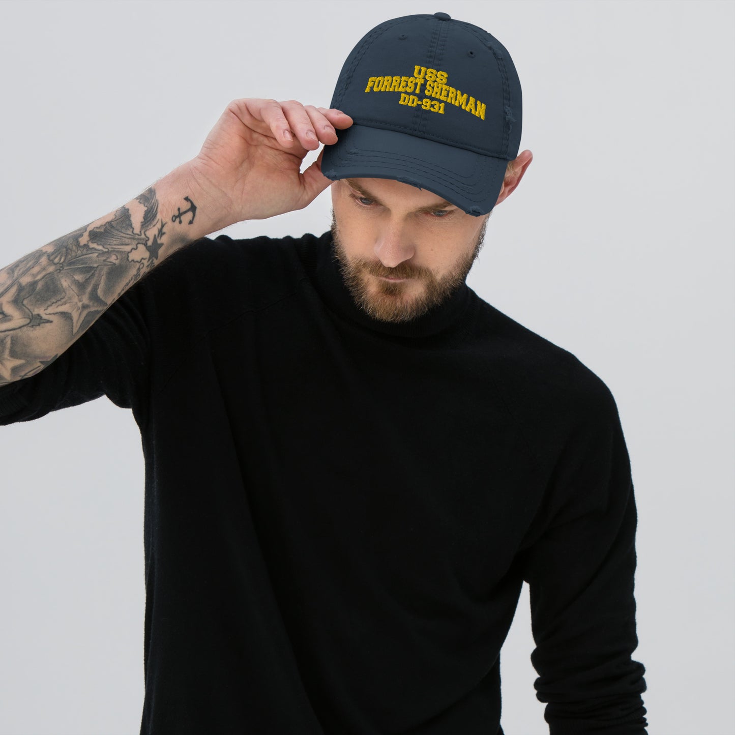 USS FORREST SHERMAN DD-931 Distressed Dad Hat
