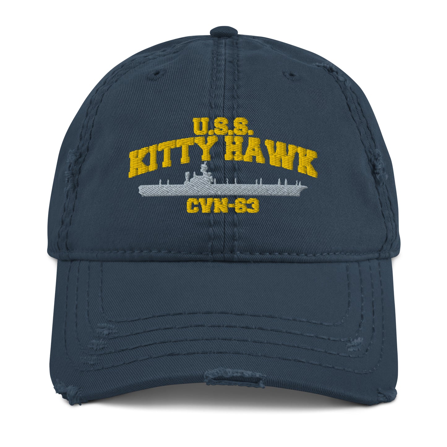 USS KITTY HAWK CVN-63 Distressed Dad Hat