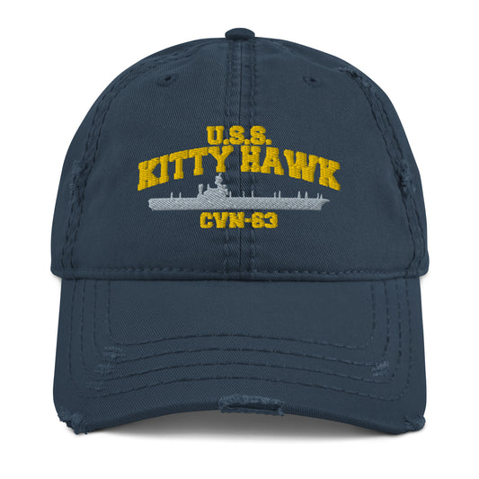 USS KITTY HAWK CVN-63 Distressed Dad Hat