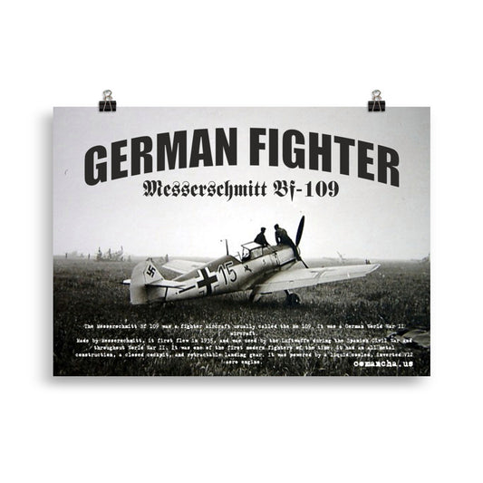 Messerschmitt Bf 109 Poster, Comancha Graphic,