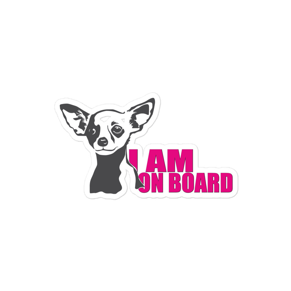 Chihuahua on board - Bubble-free stickers