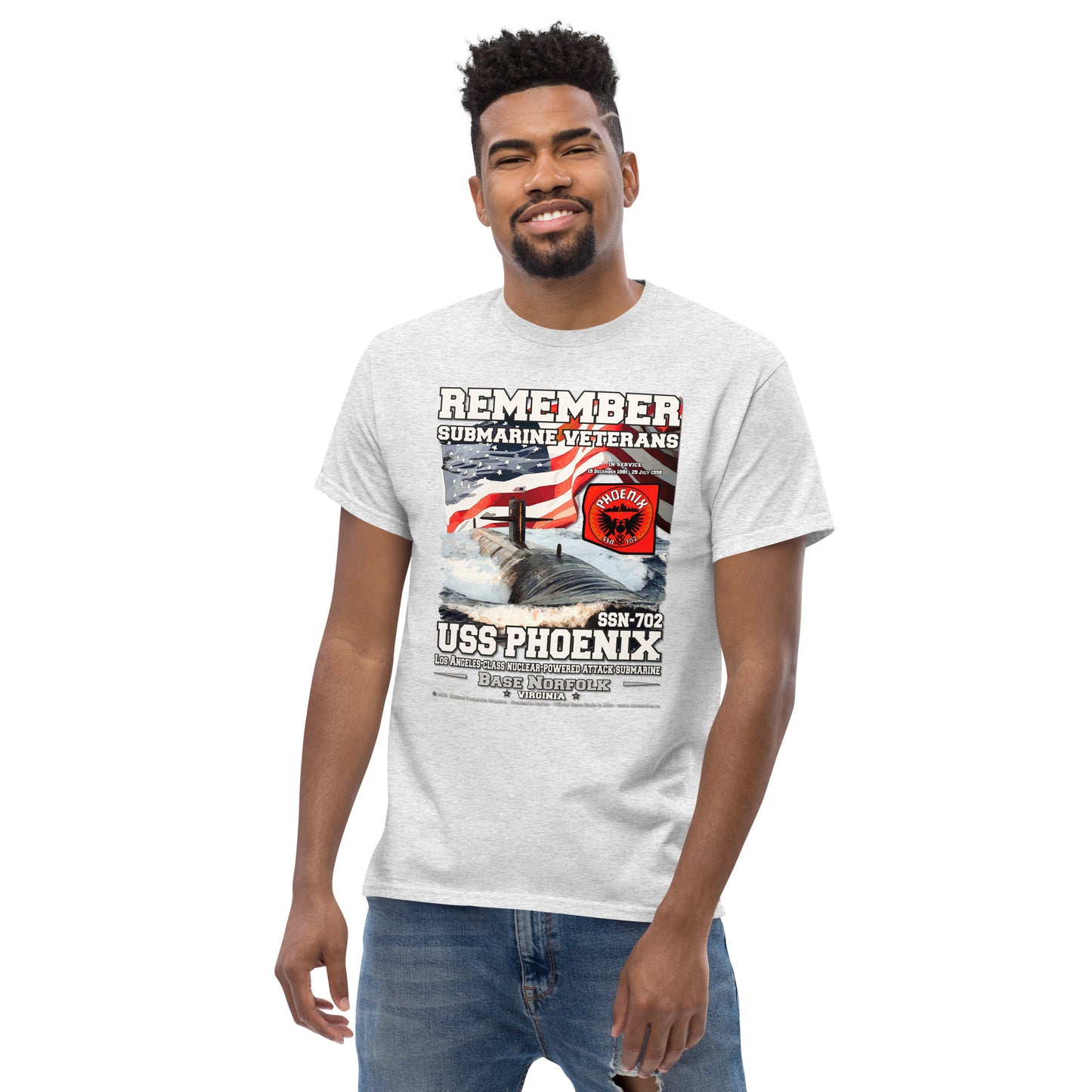 USS PHOENIX SSN-702 Submarine Veterans Classic T-Shirt, Comancha T-shirts,