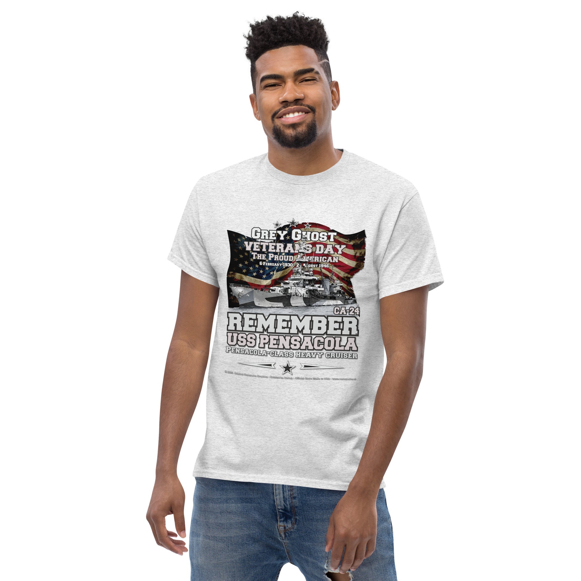 USS PENSACOLA CA-24 Destroyer Veterans Classic T-Shirt, Comancha T-shirts,