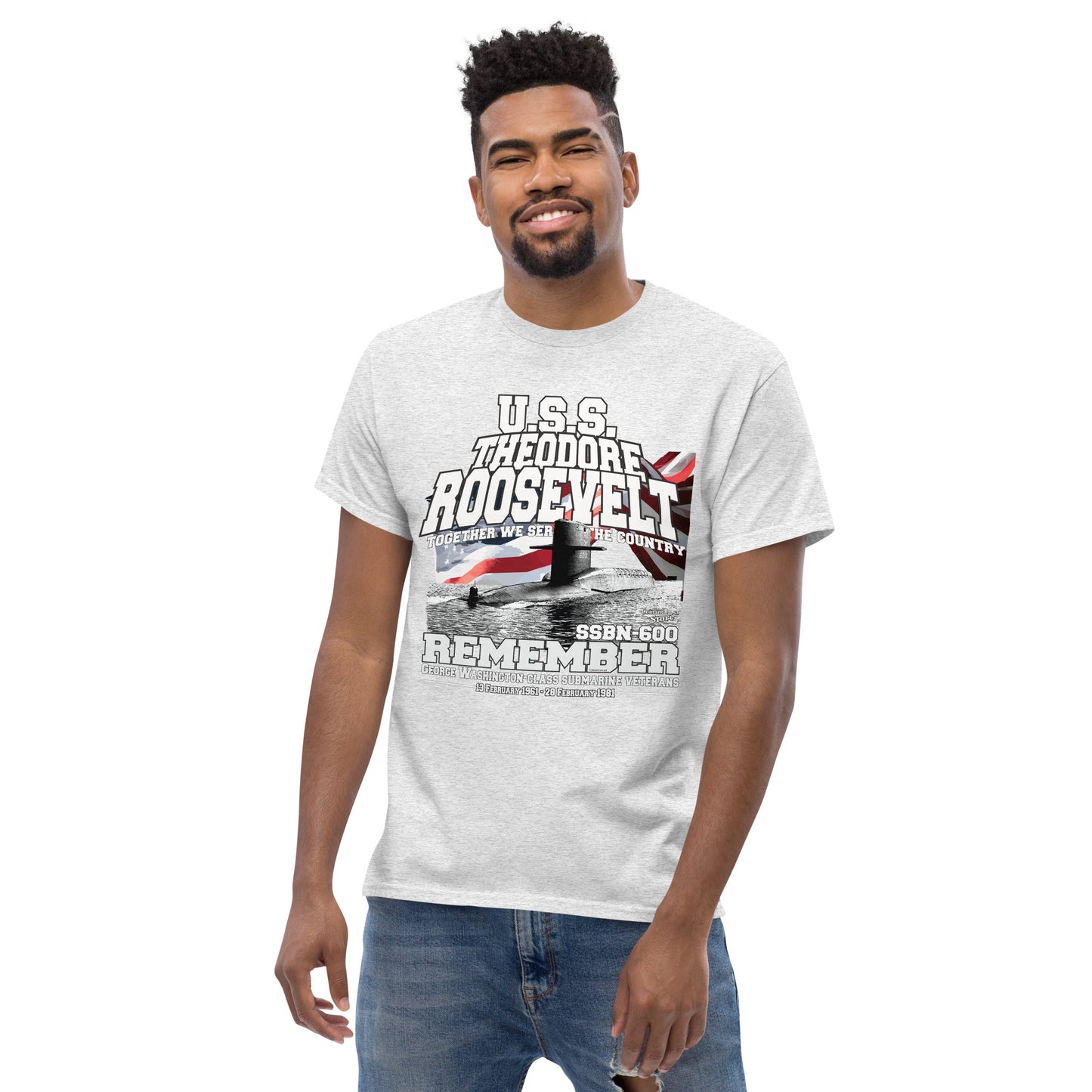 USS THEODORE ROOSEVELT SSBN-600 Shipmates T-shirt