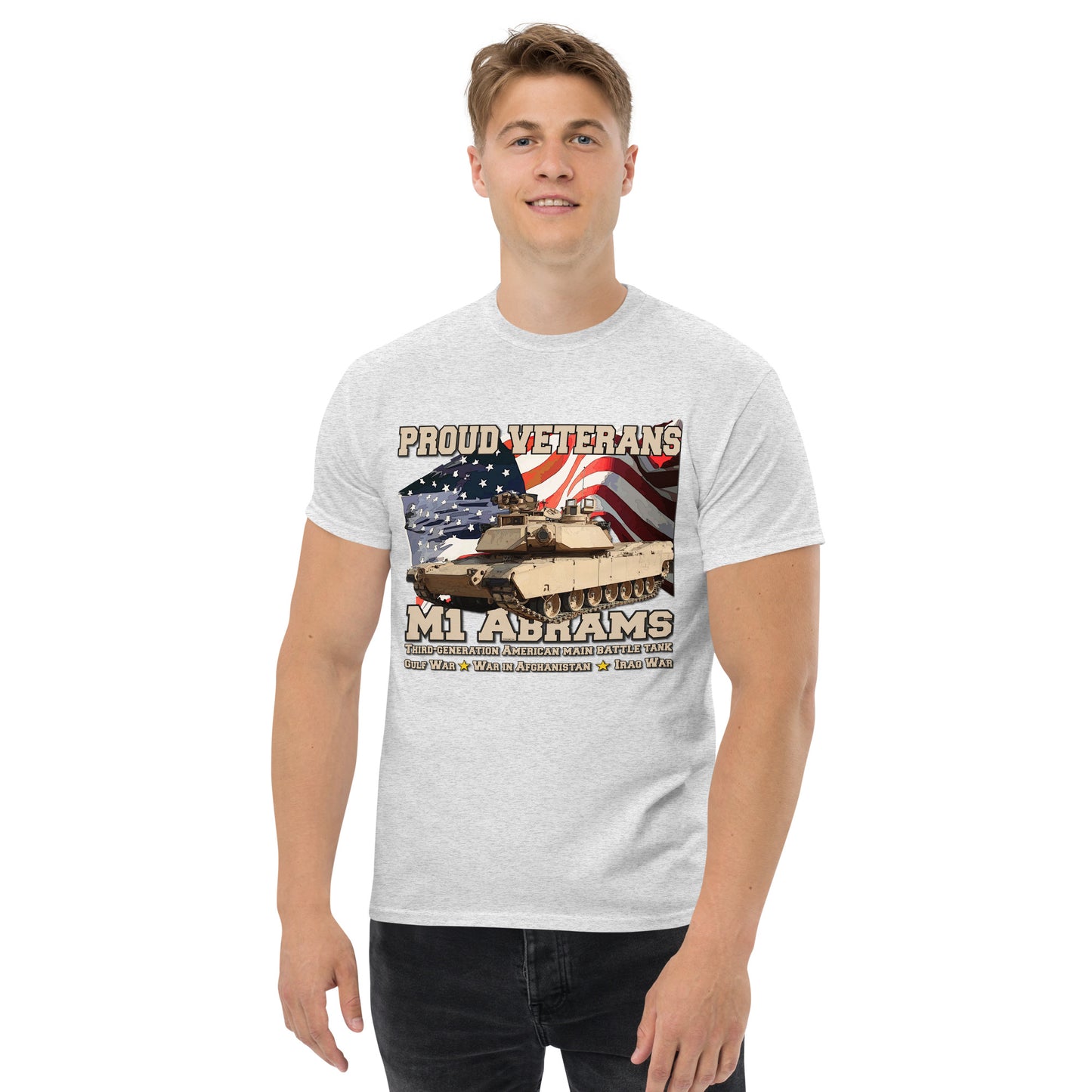 M1 Abrams Tank Proud Veterans t-shirt