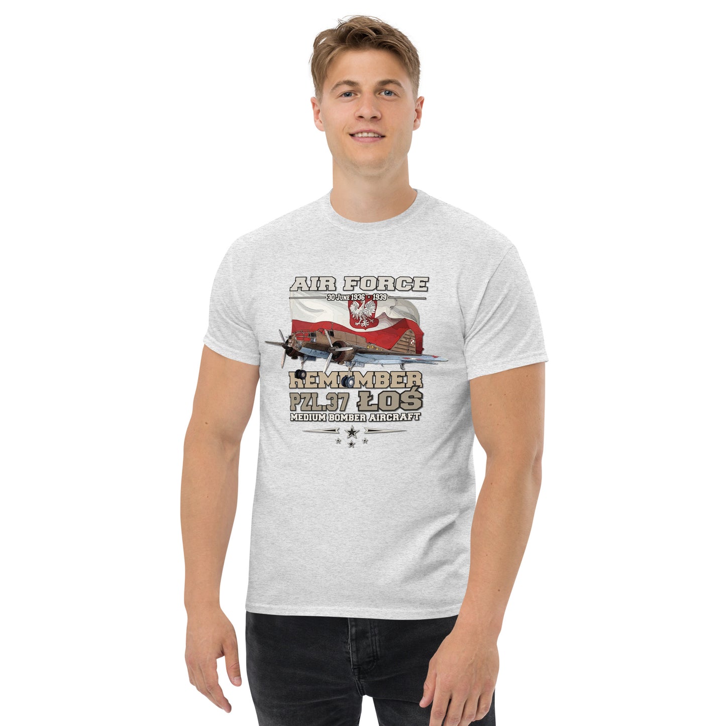 PZL-37 LOS Polish Air Force t-shirt