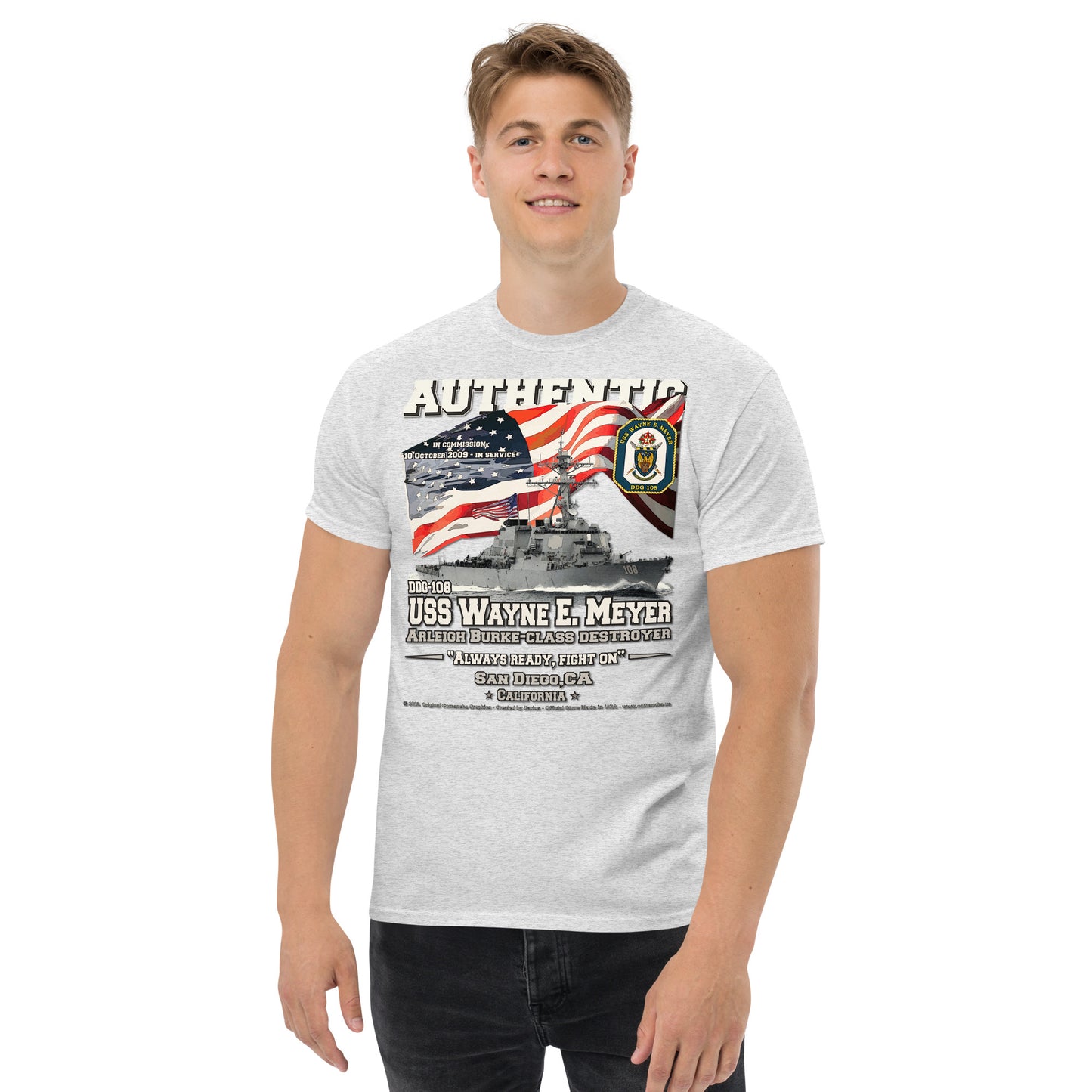 USS Wayne Meyer DDG-108 Destroyer t-shirt