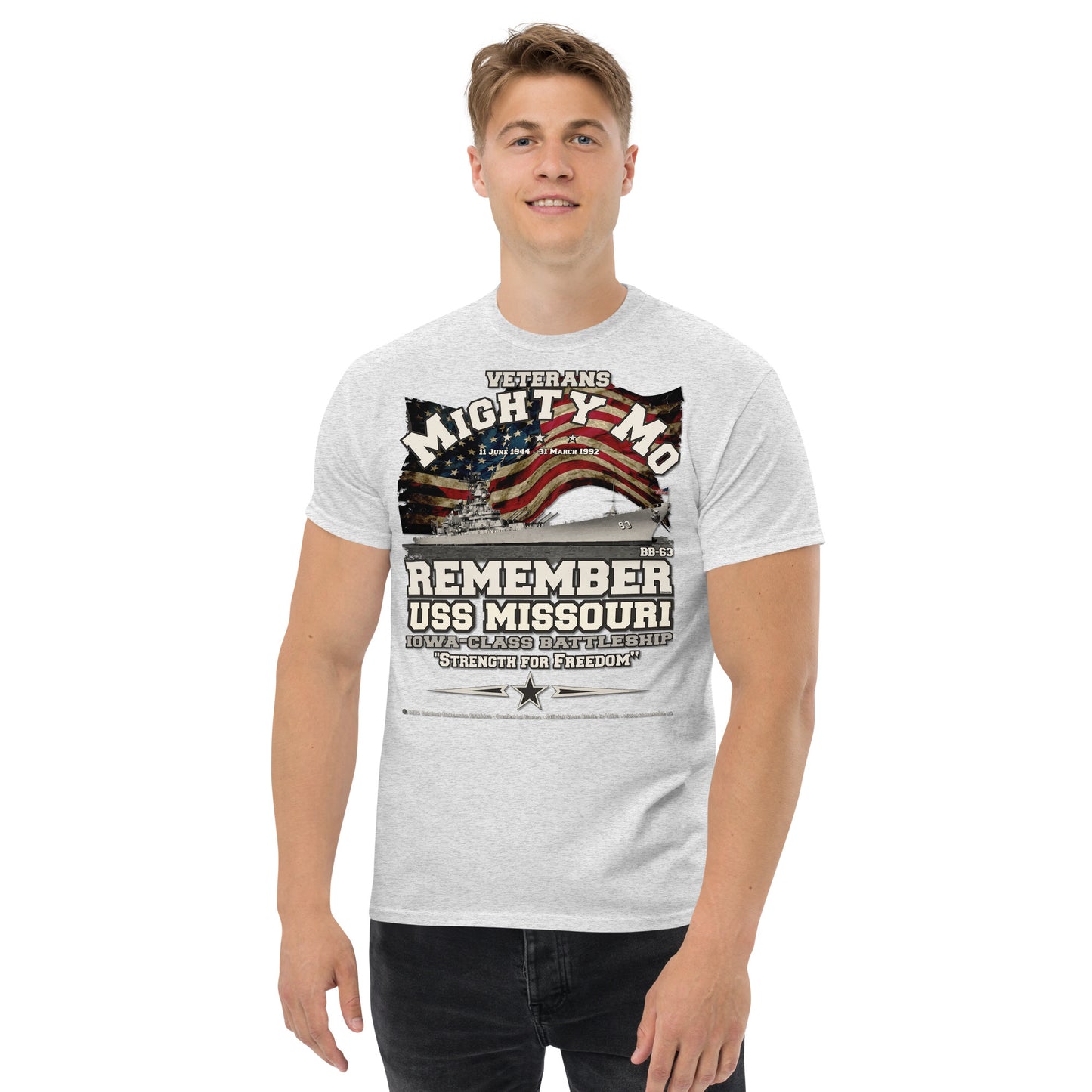 USS MISSOURI BB-63 battleship t-shirt