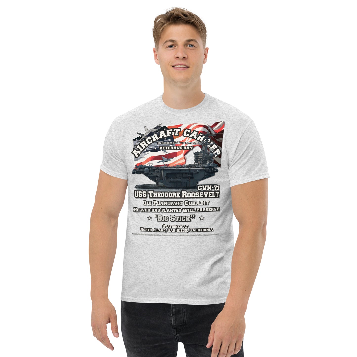 USS THEODOR ROOSVELT CVN-71 Aircraft Carrier Shipmates t-shirt