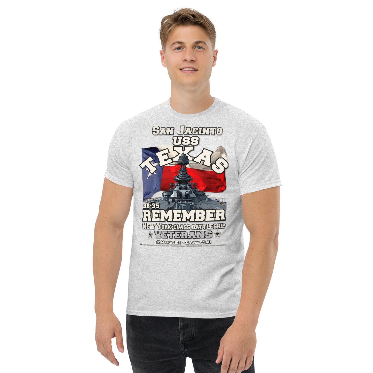 USS TEXAS BB-35 Battleship Veterans t-shirt