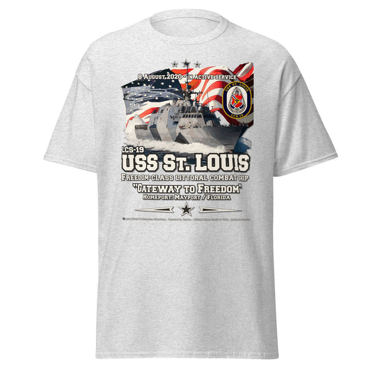 USS ST. LOUIS LCS-19 Littoral Combat Ship Veterans Tee, Comancha Navy Tees,