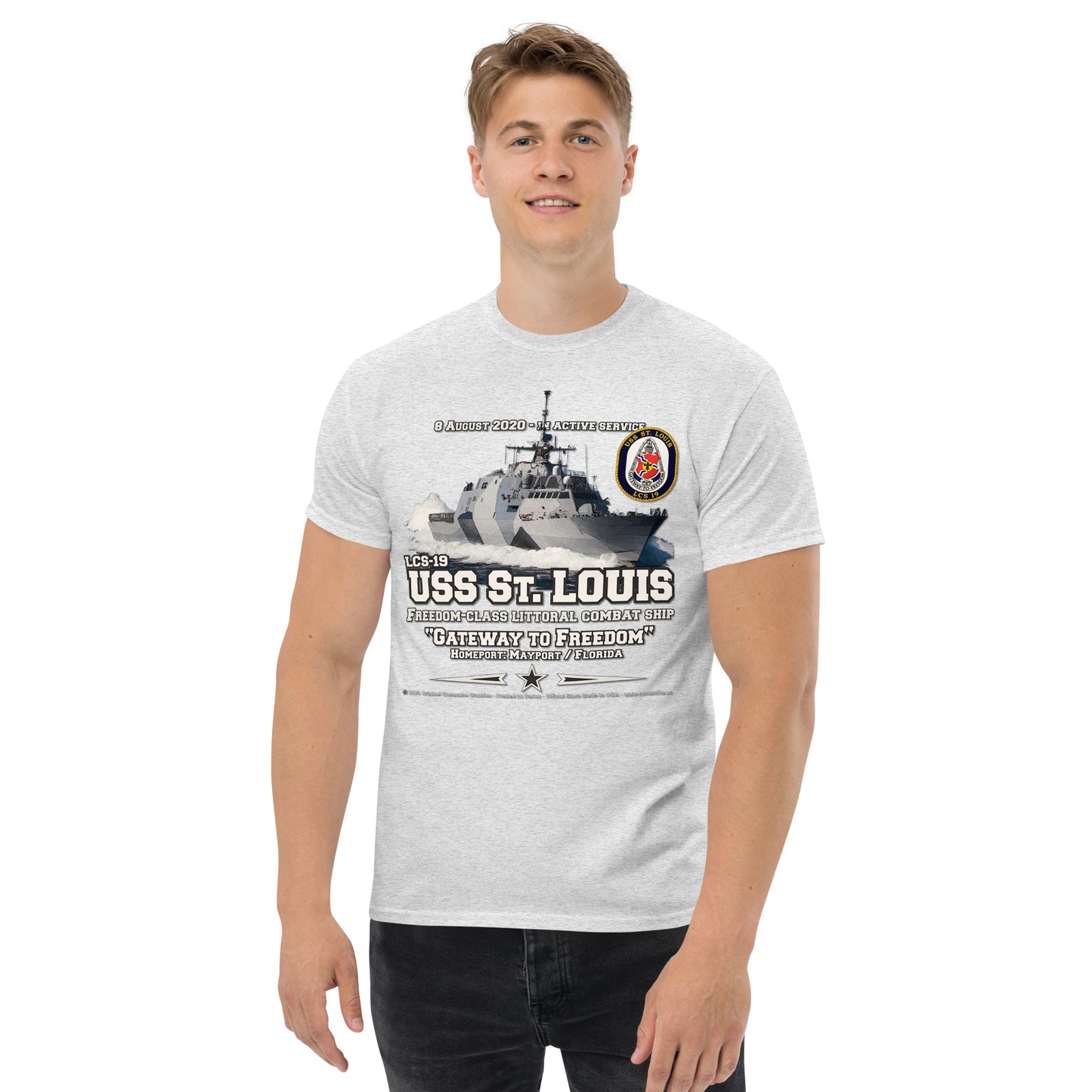 USS ST. LOUIS LCS-19 Littoral Combat Ship t-shirt
