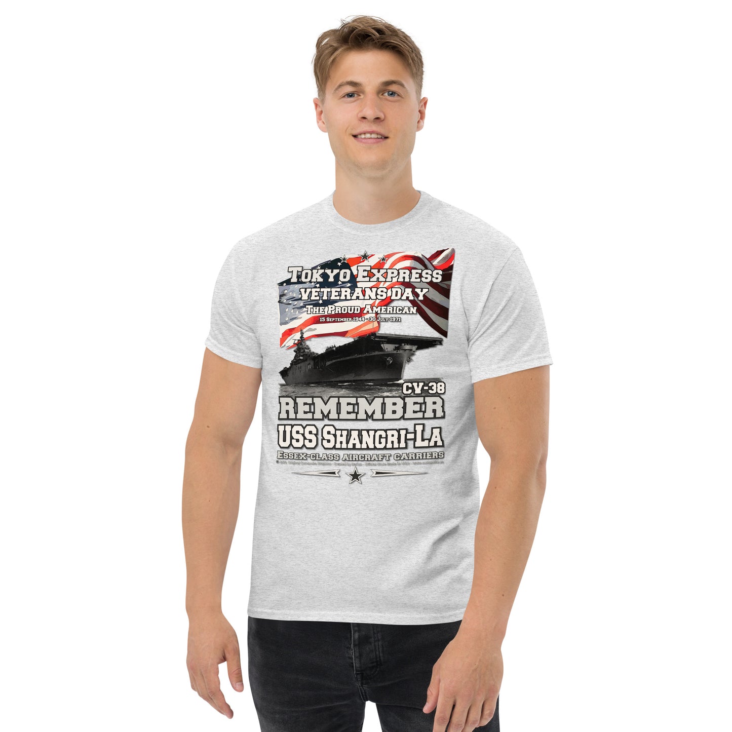 USS SHANGRI-LA CV-38 Aircraft Carrier Shipmates T-shirt