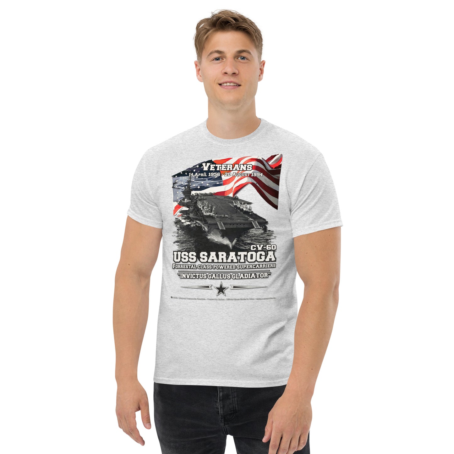 USS SARATOGA CV-60 Aircraft Carrier t-shirt