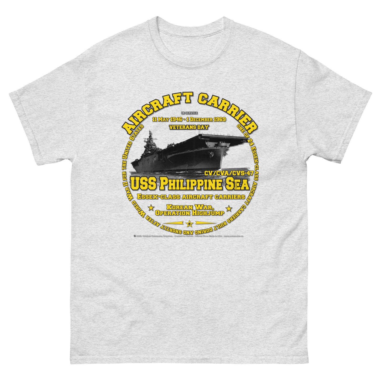 USS PHILIPPINE SEA CV-47 Aircraft Carrier T-Shirt