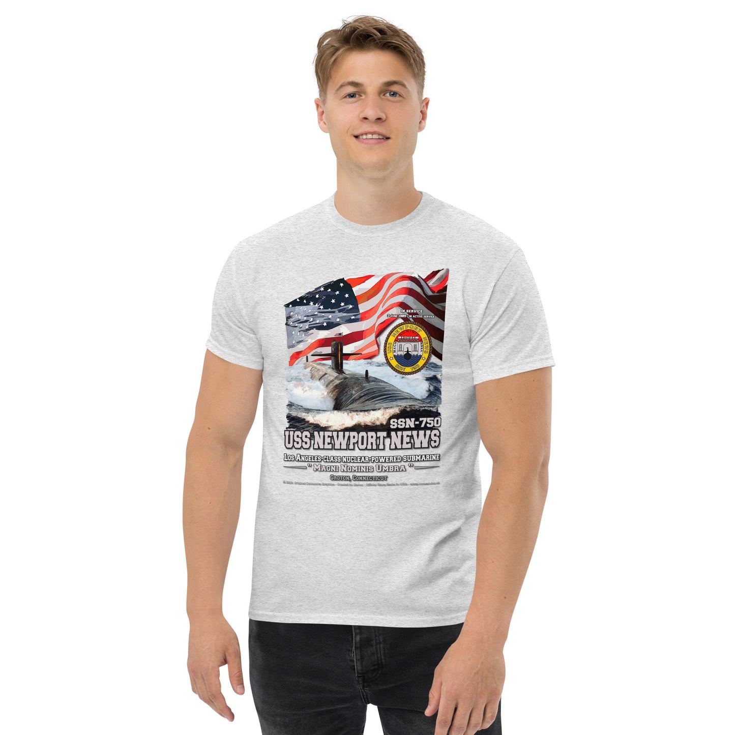 USS NEWPORT NEWS SSN-750 Submarine T-shirt