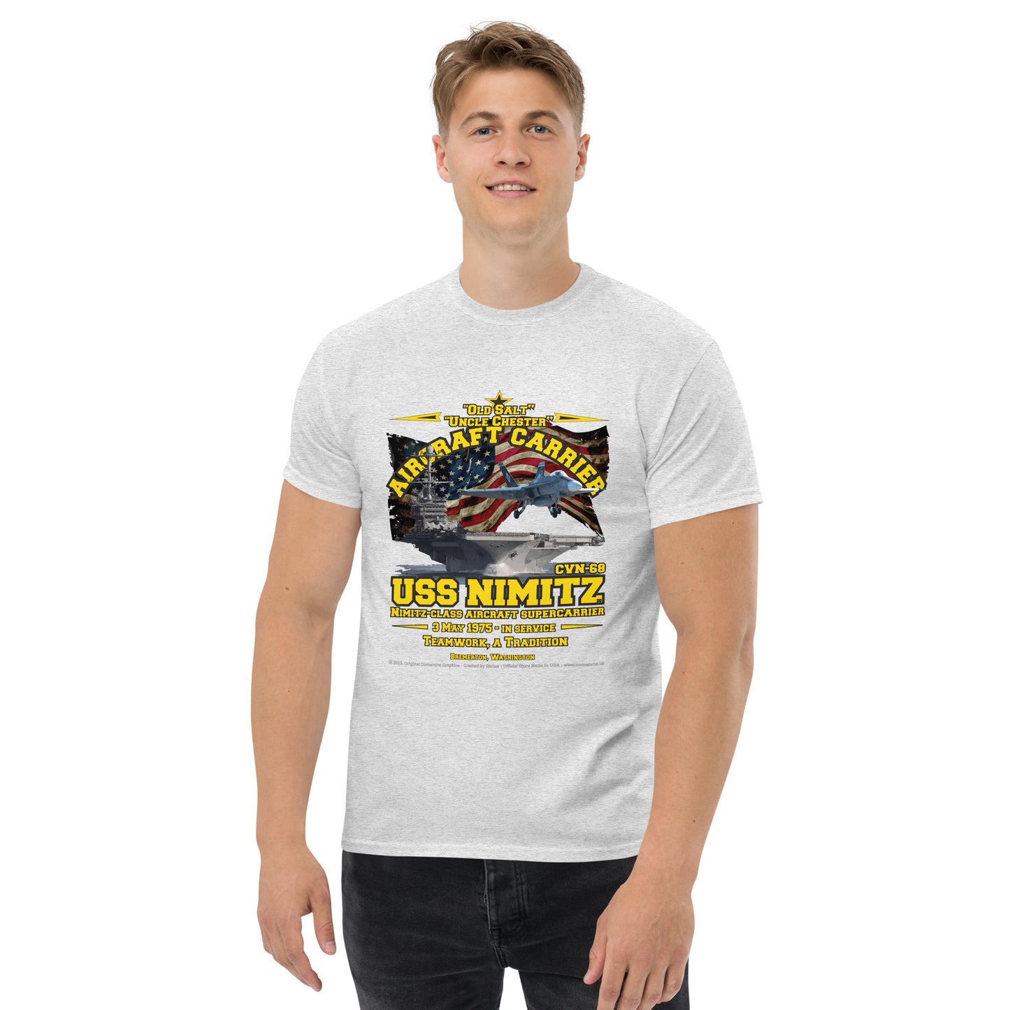 USS NIMITZ CVN-68 Aircraft Carrier T-shirt
