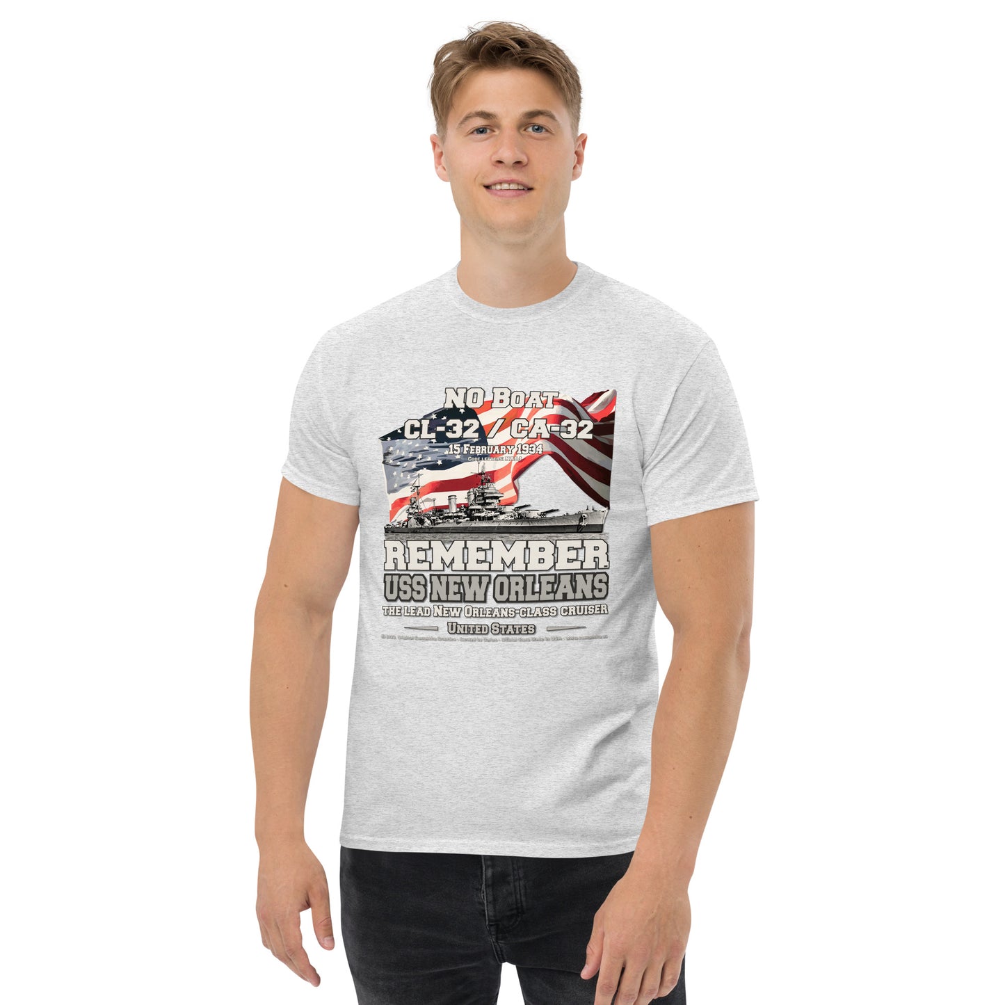USS NEW ORLEANS CL-32 Cruiser t-shirt