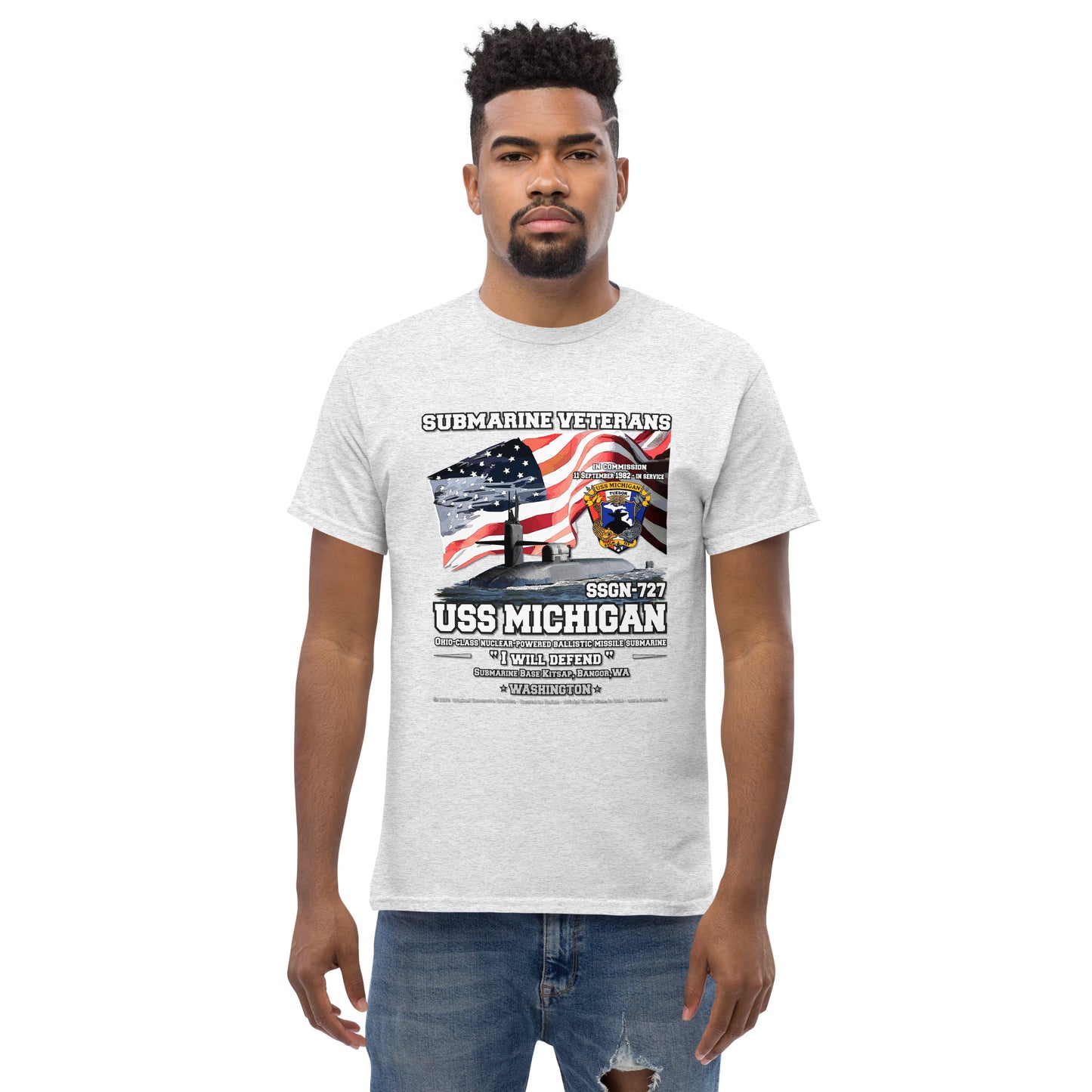 USS MICHIGAN SSGN-727 Submarine T-shirt