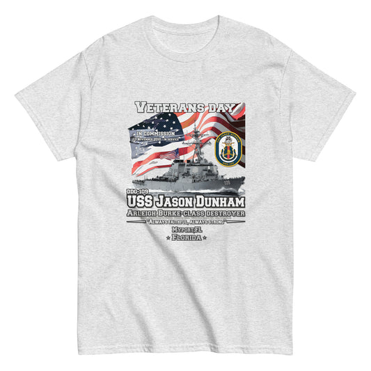 USS JASON DUNHAM DDG-109 T-shirt, Destroyer Veterans  T-Shirt, Comancha T-shirts, US NAvy T-shirts, US navy Ships, US navy Veterans T-shirt,