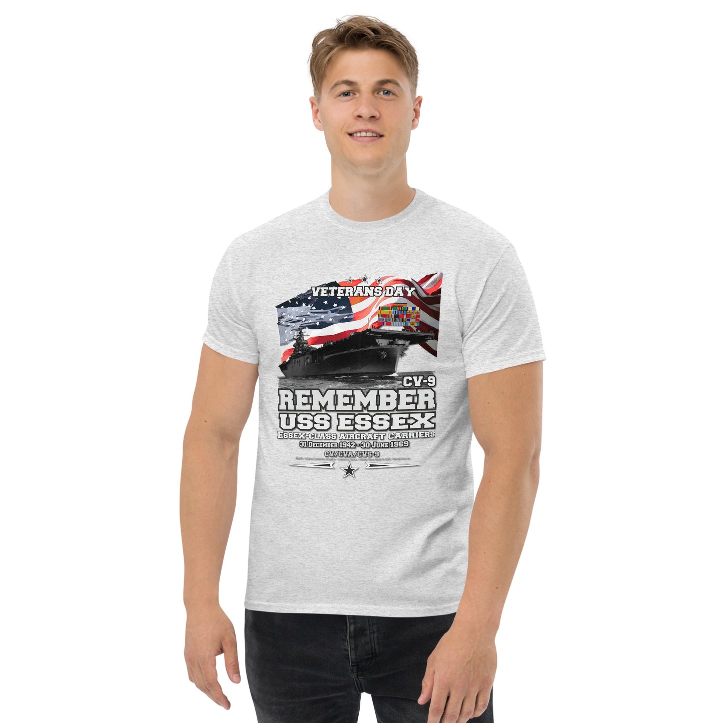USS ESSEX CV-9 t-shirt