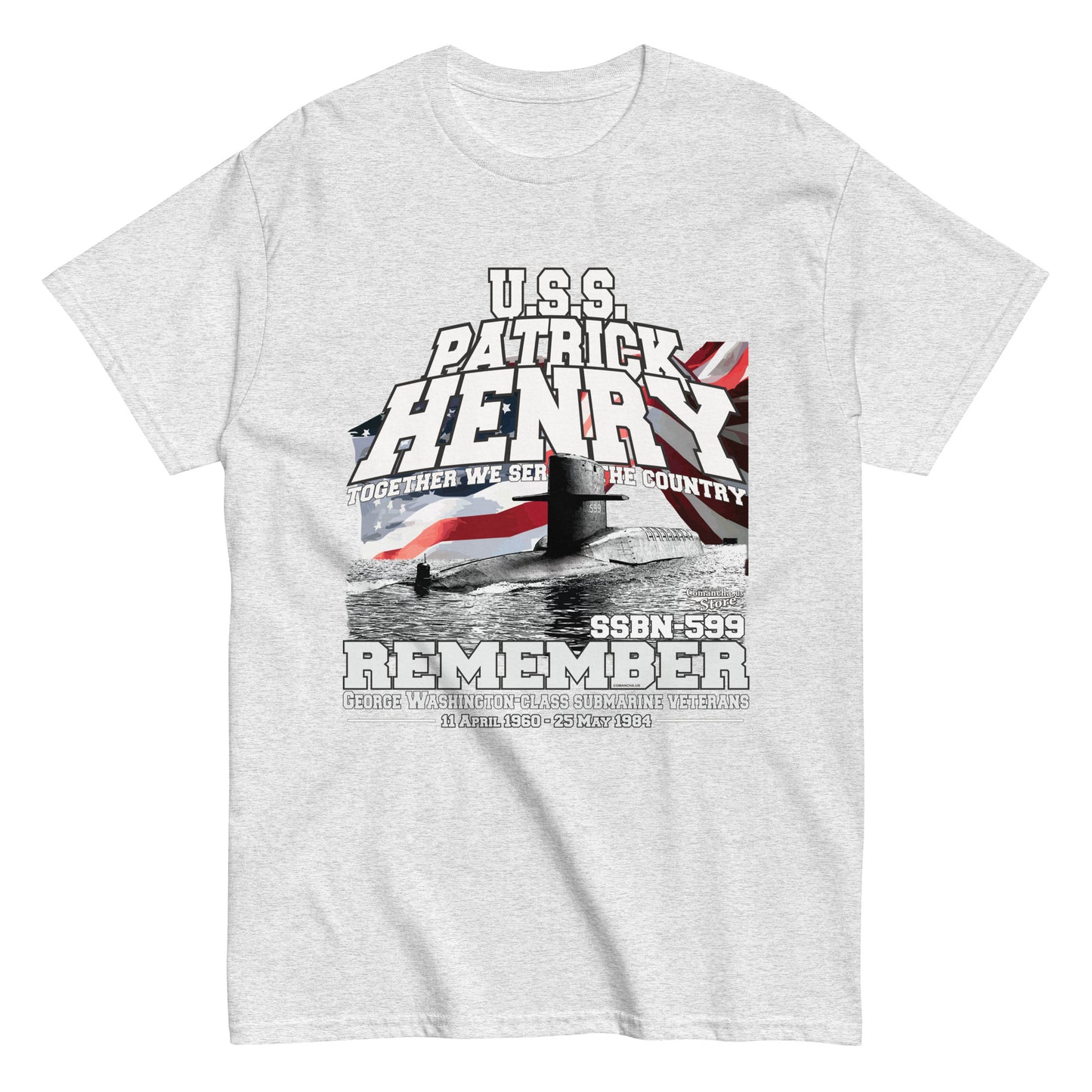 USS PATRICK HENRY SSBN-599 Shipmates T-shirt