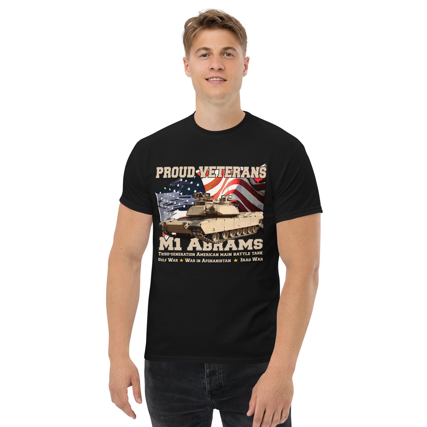 M1 Abrams Tank Proud Veterans t-shirt