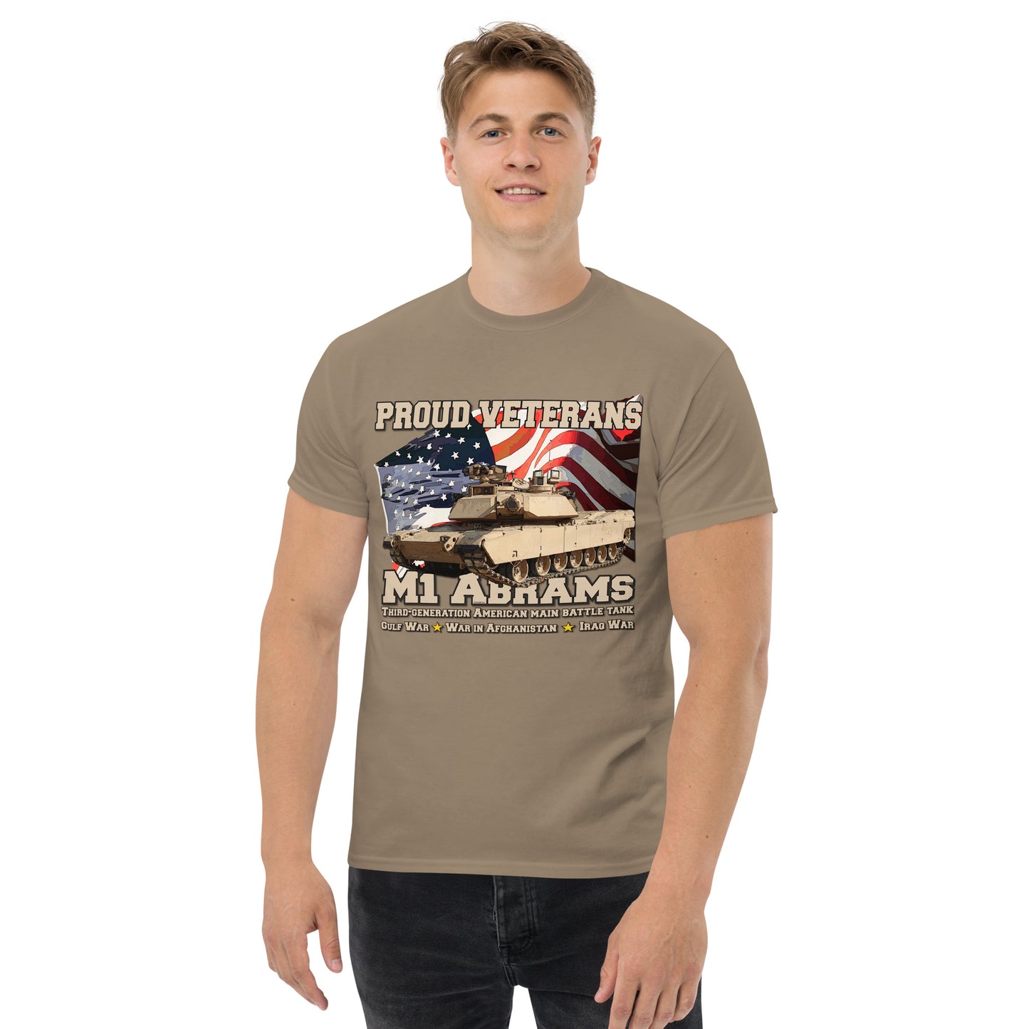 M1 Abrams Tank Proud Veterans t-shirt
