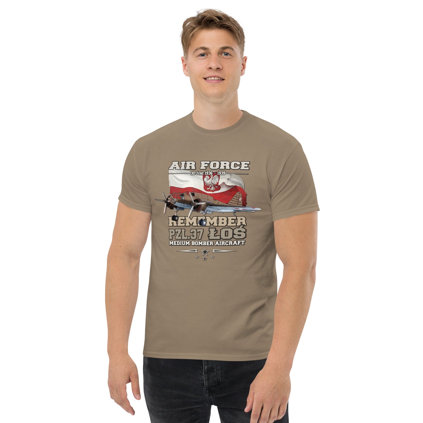 PZL-37 LOS Polish Air Force t-shirt