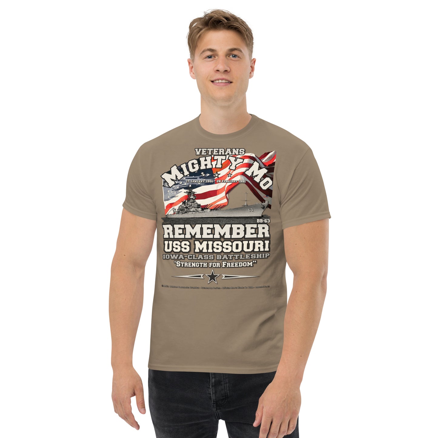 USS Missouri BB-63 Battleship t-shirt