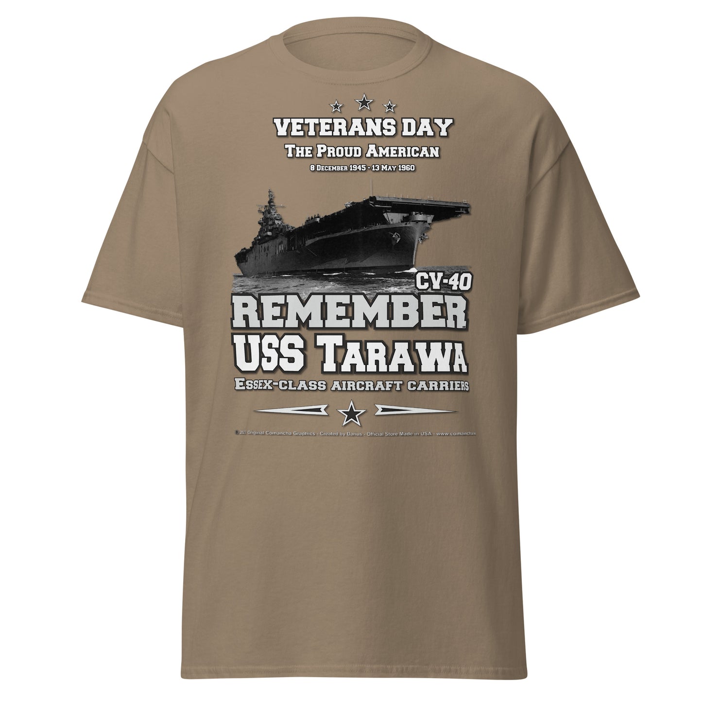 USS TARAWA CV-40 Aircraft Carrier Shipmates T-shirt